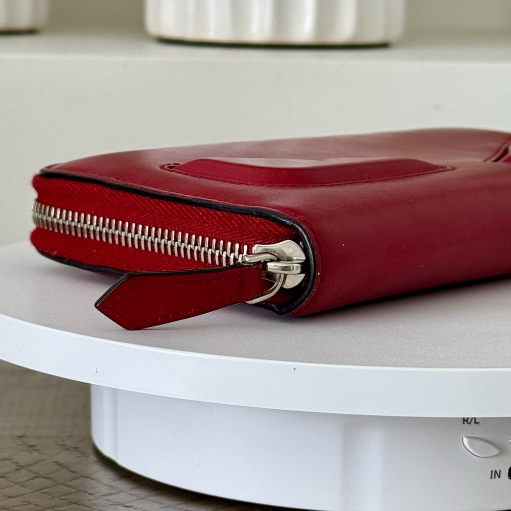 Fendi Monster Eyes Zip Around Wallet - Red - Picture 10 of 17